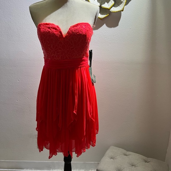 My Michelle Dress junior neon coral - Picture 1 of 3